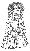 A coloring page of star wars